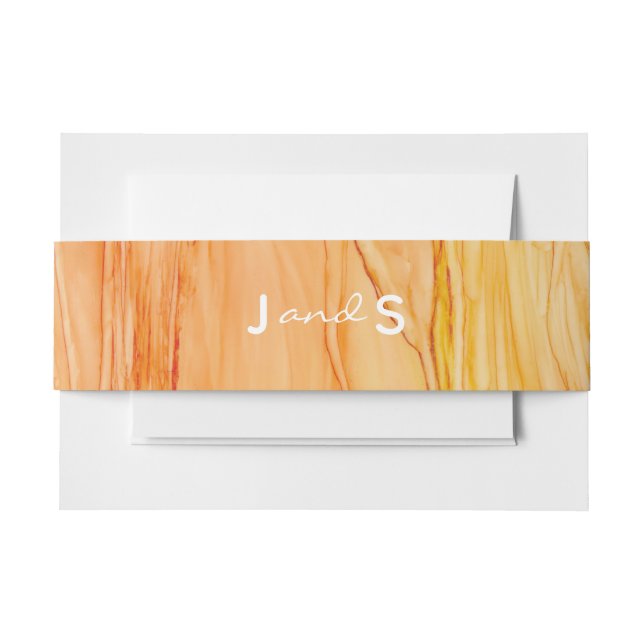 Cintas Para Invitaciones Boda Elegant Bouquet (Anverso Ejemplo)