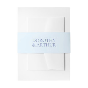 Cintas Para Invitaciones Boda elegante azul polvo moderna