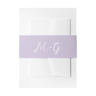 Cintas Para Invitaciones Boda elegante con letra lilac en negrita