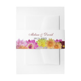 Cintas Para Invitaciones Boda elegante de Dahlia Florals