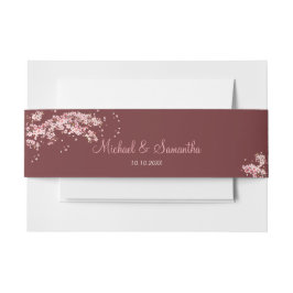 Cintas Para Invitaciones Boda elegante de flor de cerezo