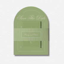 Boda Elegante de Líneas Verdes