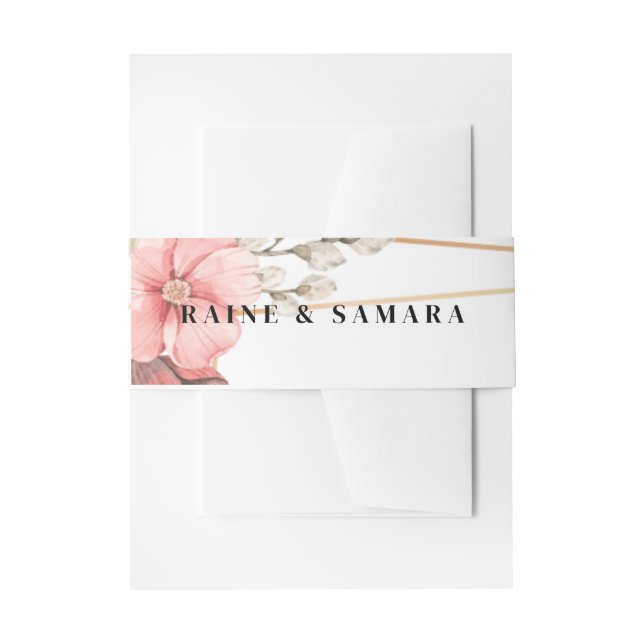 Cintas Para Invitaciones Boda elegante de oro (Anverso Ejemplo)