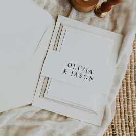 Cintas Para Invitaciones Boda elegante Minimalista moderna