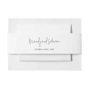 Cintas Para Invitaciones Boda elegante moderna