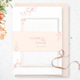 Cintas Para Invitaciones Boda elegante, moderno y minimalista