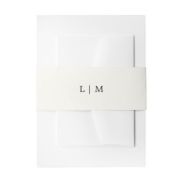 Cintas Para Invitaciones Boda Elegante Monograma Amarillo Mantequilla Moder
