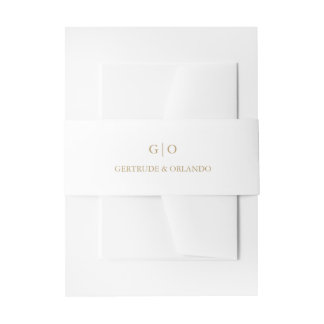 Cintas Para Invitaciones Boda elegante oro clásico