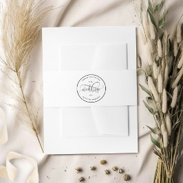 Cintas Para Invitaciones Boda elegante, romántica y moderna