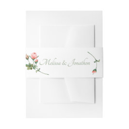Cintas Para Invitaciones Boda elegante rosa rosa rubor