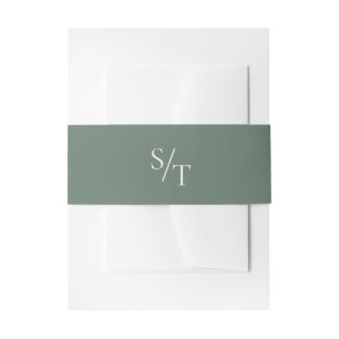 Cintas Para Invitaciones Boda elegante tradicional de bosque verde