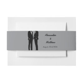 Cintas Para Invitaciones Boda elegante y moderno de los homosexuales