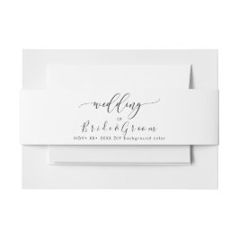 Cintas Para Invitaciones Boda en Blanco y Negro