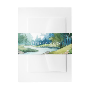 Cintas Para Invitaciones Boda en la Montaña Brumosa
