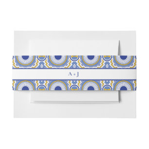 Cintas Para Invitaciones Boda Español de Talavera Mexicana Azul