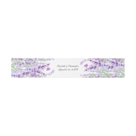 Cintas Para Invitaciones Boda floral botánica de lavanda