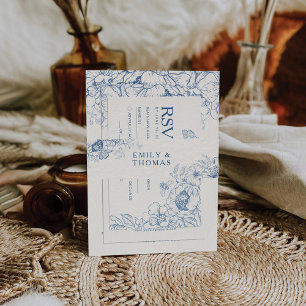 Cintas Para Invitaciones Boda Floral Chinoiserie