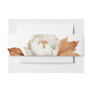 Cintas Para Invitaciones Boda floral de acuarela de otoño rústico