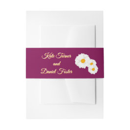 Cintas Para Invitaciones Boda Floral de Arándano 