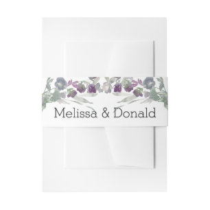 Cintas Para Invitaciones Boda floral de color acuático