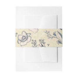 Cintas Para Invitaciones Boda floral de flores de cosecha ruidosa