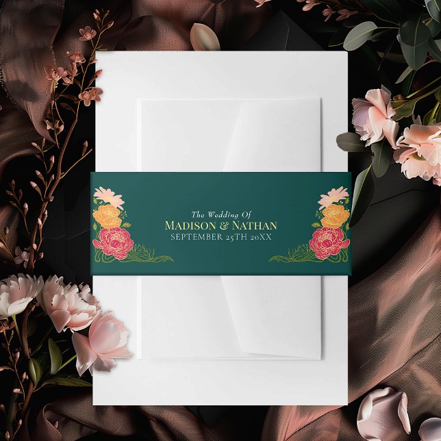 Cintas Para Invitaciones Boda floral de jardín encantado (Subido por el creador)