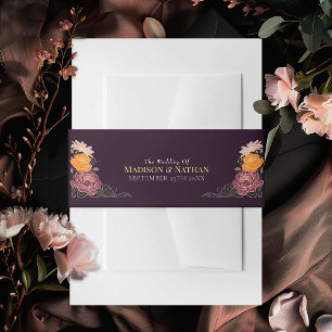 Cintas Para Invitaciones Boda floral de jardín encantado