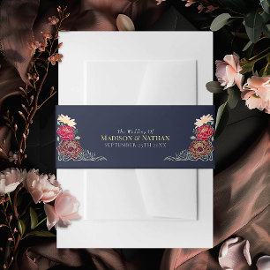 Cintas Para Invitaciones Boda floral de jardín encantado