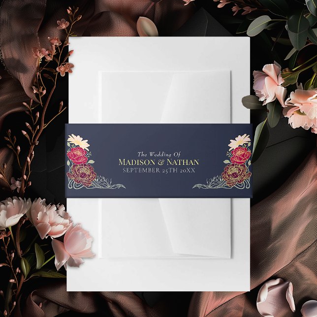 Cintas Para Invitaciones Boda floral de jardín encantado (Subido por el creador)