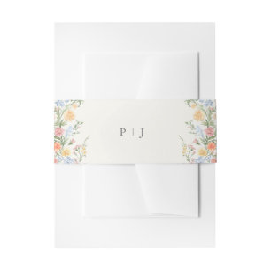 Cintas Para Invitaciones Boda floral de jardín ornamental de primavera con 