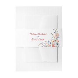 Cintas Para Invitaciones Boda floral elegante
