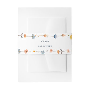 Cintas Para Invitaciones Boda floral elegante y audaz