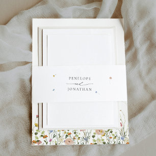 Cintas Para Invitaciones Boda floral floral de primavera