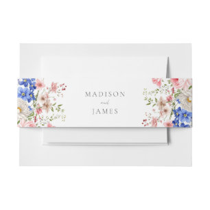 Cintas Para Invitaciones Boda floral Minimalista Boho Wildflower