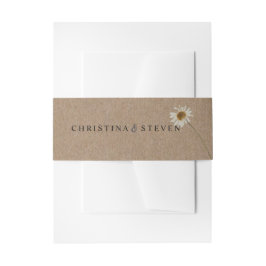 Cintas Para Invitaciones Boda floral mínimo rústico