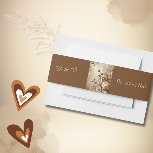 Cintas Para Invitaciones Boda floral romántico (Subido por el creador)