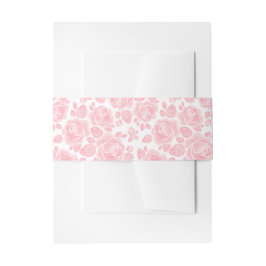 Cintas Para Invitaciones Boda Floral Rosa Rosada