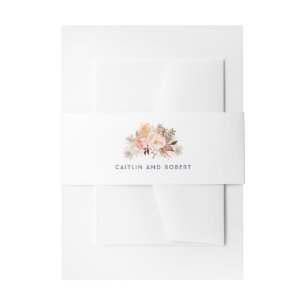 Cintas Para Invitaciones Boda floral rosa Rubor