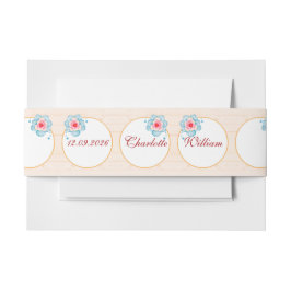 Cintas Para Invitaciones Boda Floral Rústica