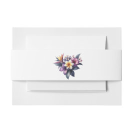 Cintas Para Invitaciones Boda floral tropical-