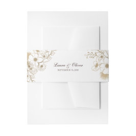 Cintas Para Invitaciones Boda Floral Vintage