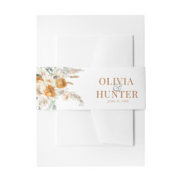 Cintas Para Invitaciones Boda florero bohemio moderno de Terracotta