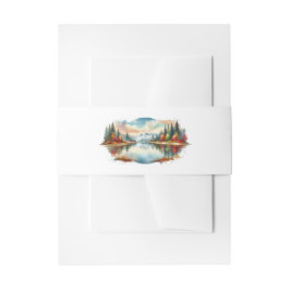 Cintas Para Invitaciones Boda Forestal Rustic Otumn Lakeside