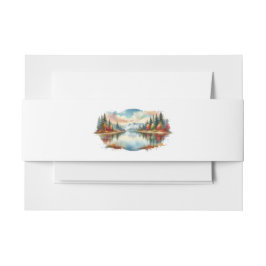 Cintas Para Invitaciones Boda Forestal Rustic Otumn Lakeside