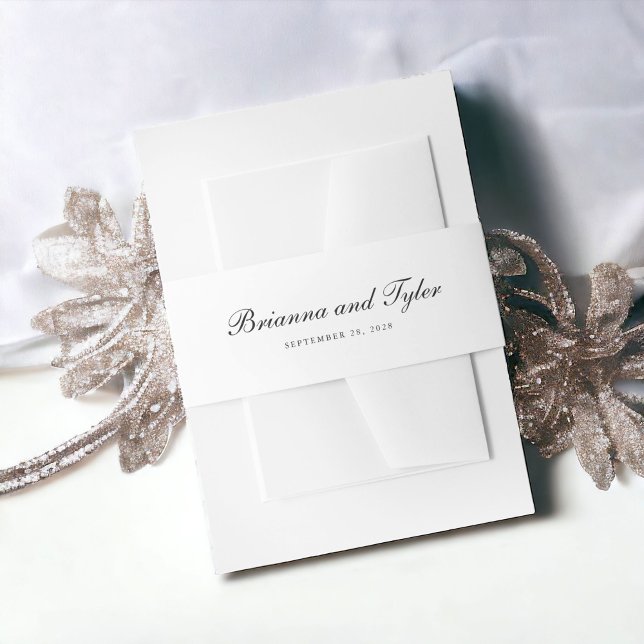 Cintas Para Invitaciones Boda formal de escritura simple y elegante tradici (Subido por el creador)