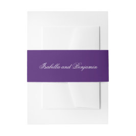 Cintas Para Invitaciones Boda Formal Elegante Tradicional Morada