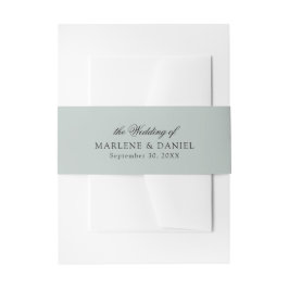 Cintas Para Invitaciones Boda formal minimalista elegante y turbio