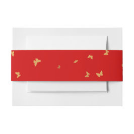 CINTAS PARA INVITACIONES BODA GOLDEN BUTTERFLIES
