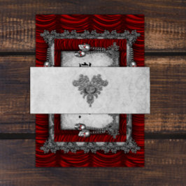 Cintas Para Invitaciones Boda gótico de la joya negra