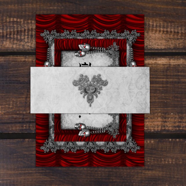 Cintas Para Invitaciones Boda gótico de la joya negra (Subido por el creador)